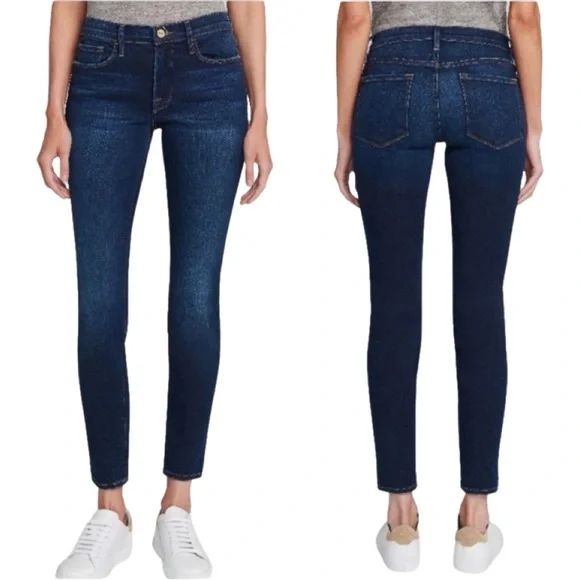 FRAME DENIM Le Skinny de Jeanne Wellington Jeans Mid-Rise Style# LSJ132 Size 28 - Picture 1 of 14